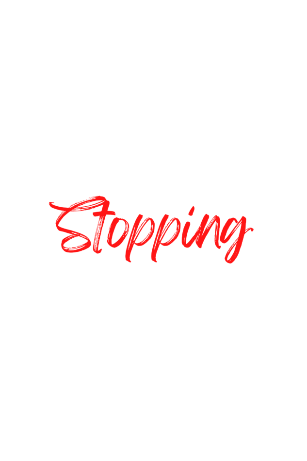 Stop Stopping Yourself Printed T-Shirt for Men Round Neck