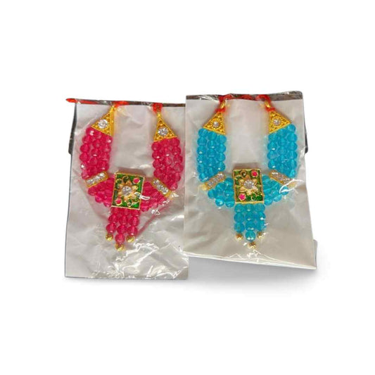 Laddu Gopal Beautiful Mala for All Idols/Mix Colours/Set of 2 / Size-4-5-6-7