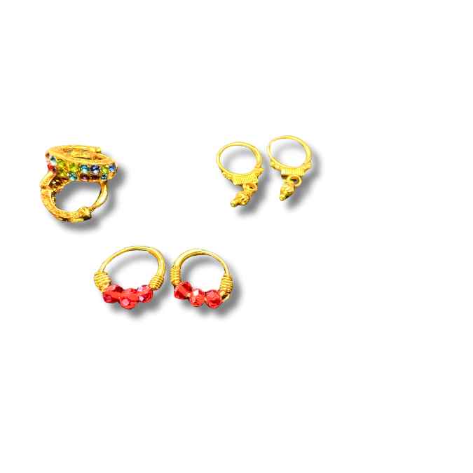 Jhumka 3 Pair Set for Girls/Ladies/Kids | Earrings for Girls Jerkan