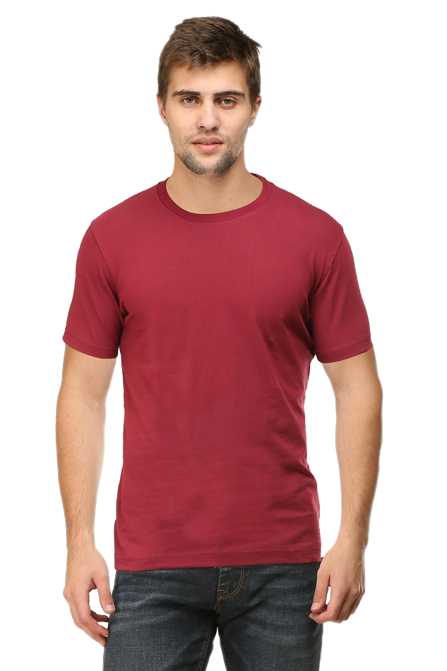 Men’s Premium Quality Round Neck Half Sleeve Plain Cotton T-Shirt