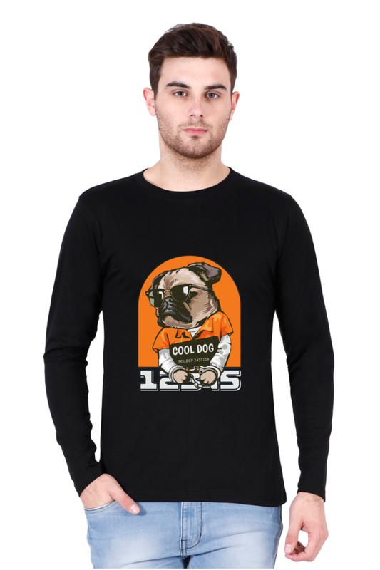 Men’s Premium Quality Round Neck Half Sleeve Cool Dog Graphic Printed T-Shirt