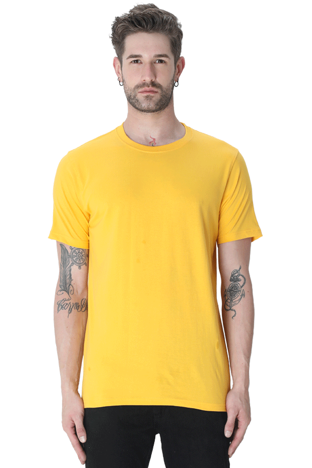 Men’s Premium Quality Round Neck Half Sleeve Plain Cotton T-Shirt