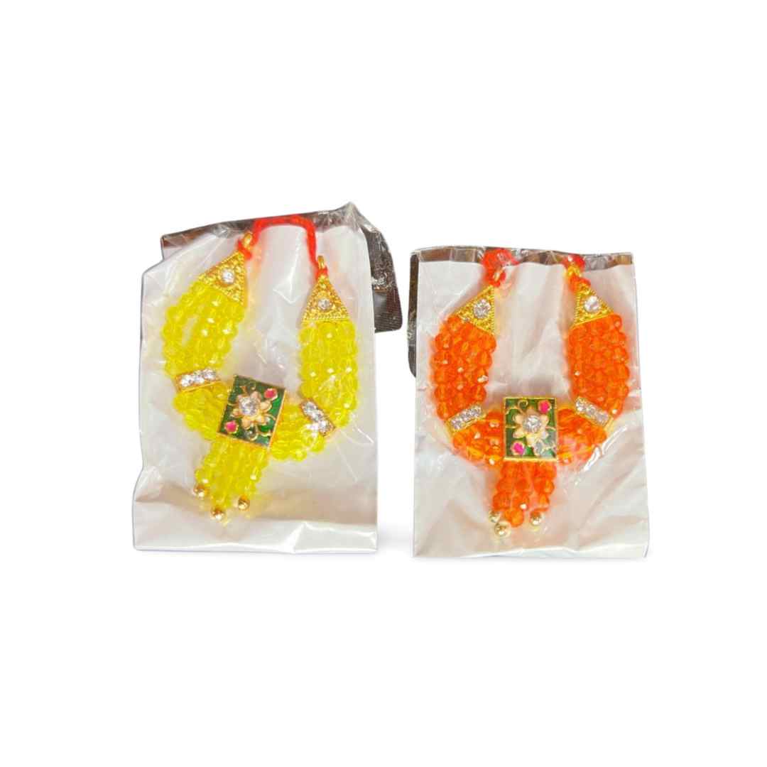 Laddu Gopal Beautiful Mala for All Idols/Mix Colours/Set of 2 / Size-4-5-6-7