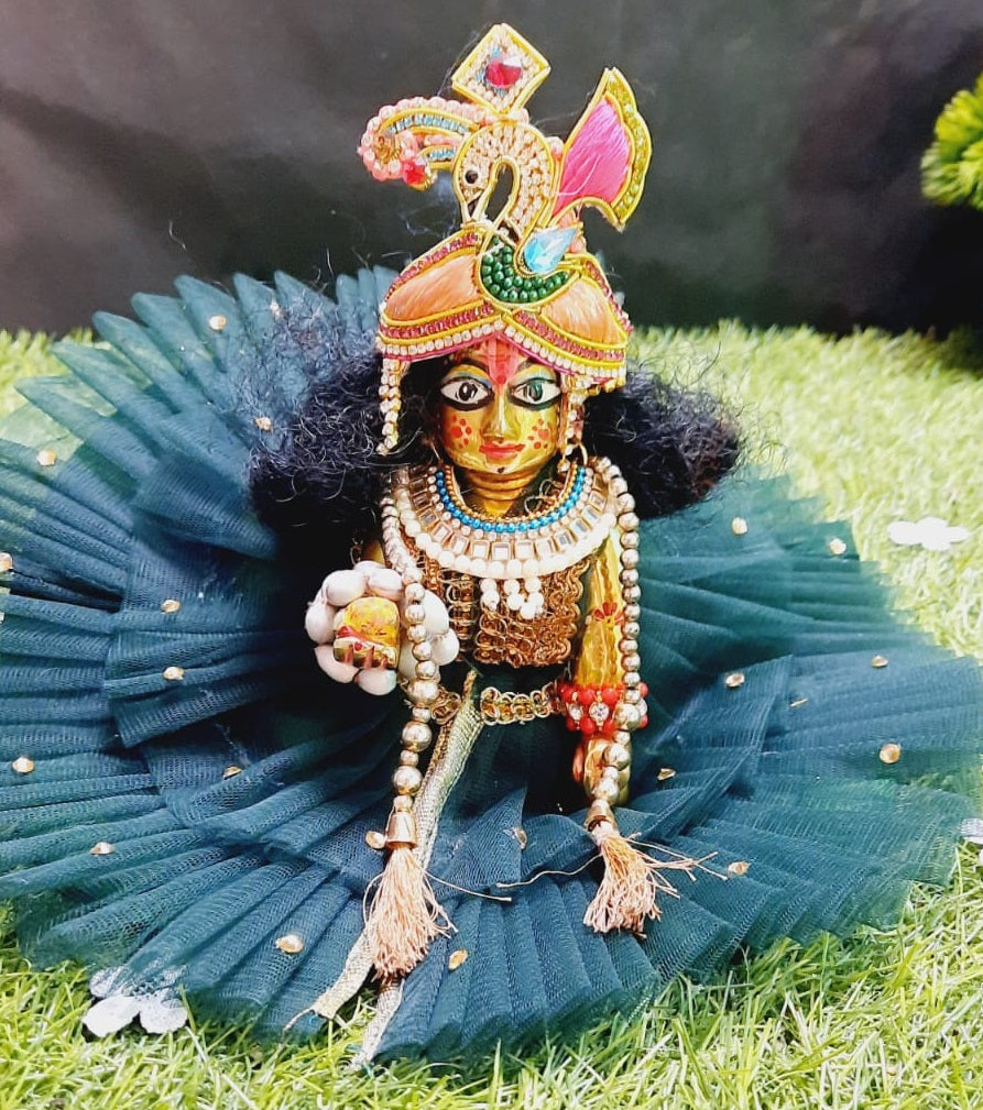 Laddu Gopal Ji Dress Hand Made Poshak Radha Rani