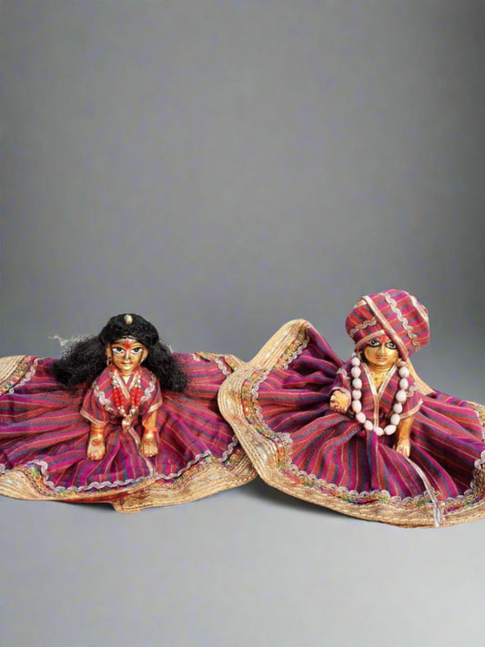 Combo Set of Laddu Gopal Ji Dress with Cap Hand Made Poshak Thakur Ji Ke Kapde